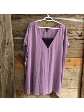 TORRID Plus Size 5 Purple Drop Shoulder Blouse